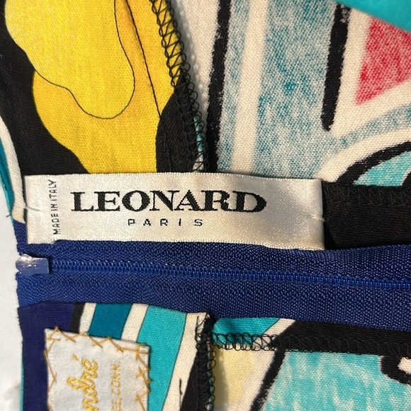 LEONARD PARIS Vintage Multicolored Womens Top - Picture 3 of 6